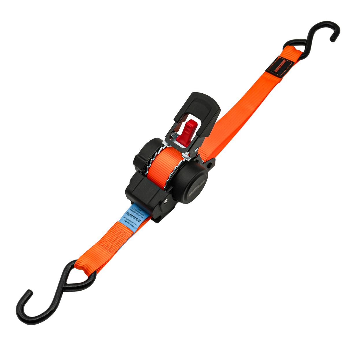 Retractable Automatic Ratchet Tie Downs, 25mm x 3.5m, 680kg - 2 pack