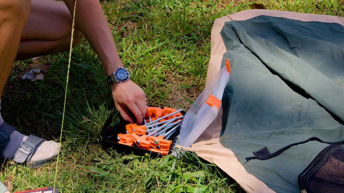 Screw in Tent Pegs - 16 Piece Set