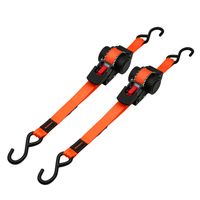 Retractable Automatic Ratchet Tie Downs, 25mm x 3.5m, 680kg - 2 pack