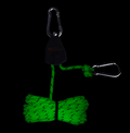 Glow In the Dark 4m Rope Ratchet Tie Downs with Carabiners - 4 Pack