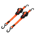 Retractable Automatic Ratchet Tie Downs, 25mm x 3.5m, 680kg - 2 pack