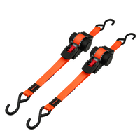 Retractable Automatic Ratchet Tie Downs, 25mm x 3.5m, 680kg - 2 pack