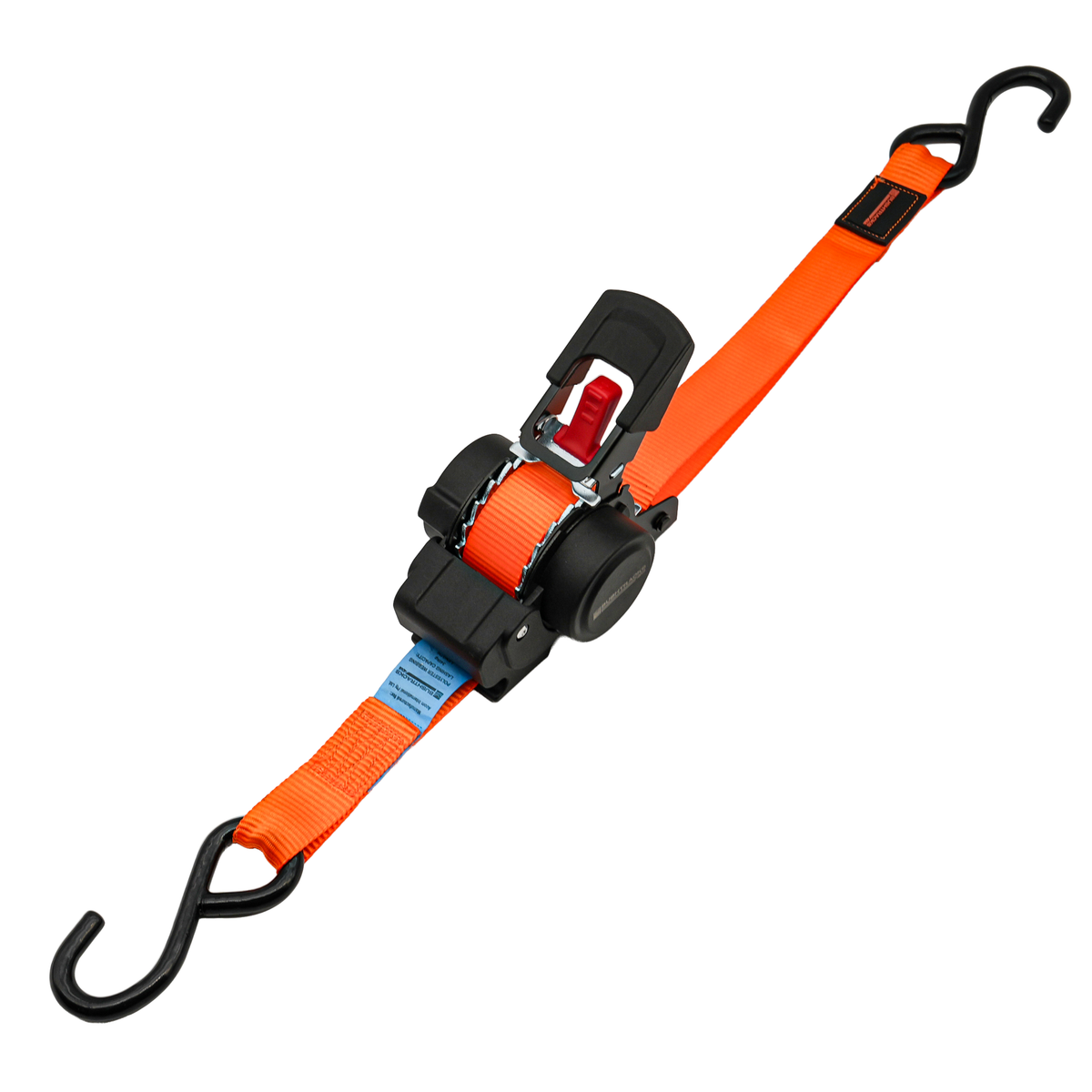 Retractable Automatic Ratchet Tie Downs, 25mm x 3.5m, 680kg - 2 pack