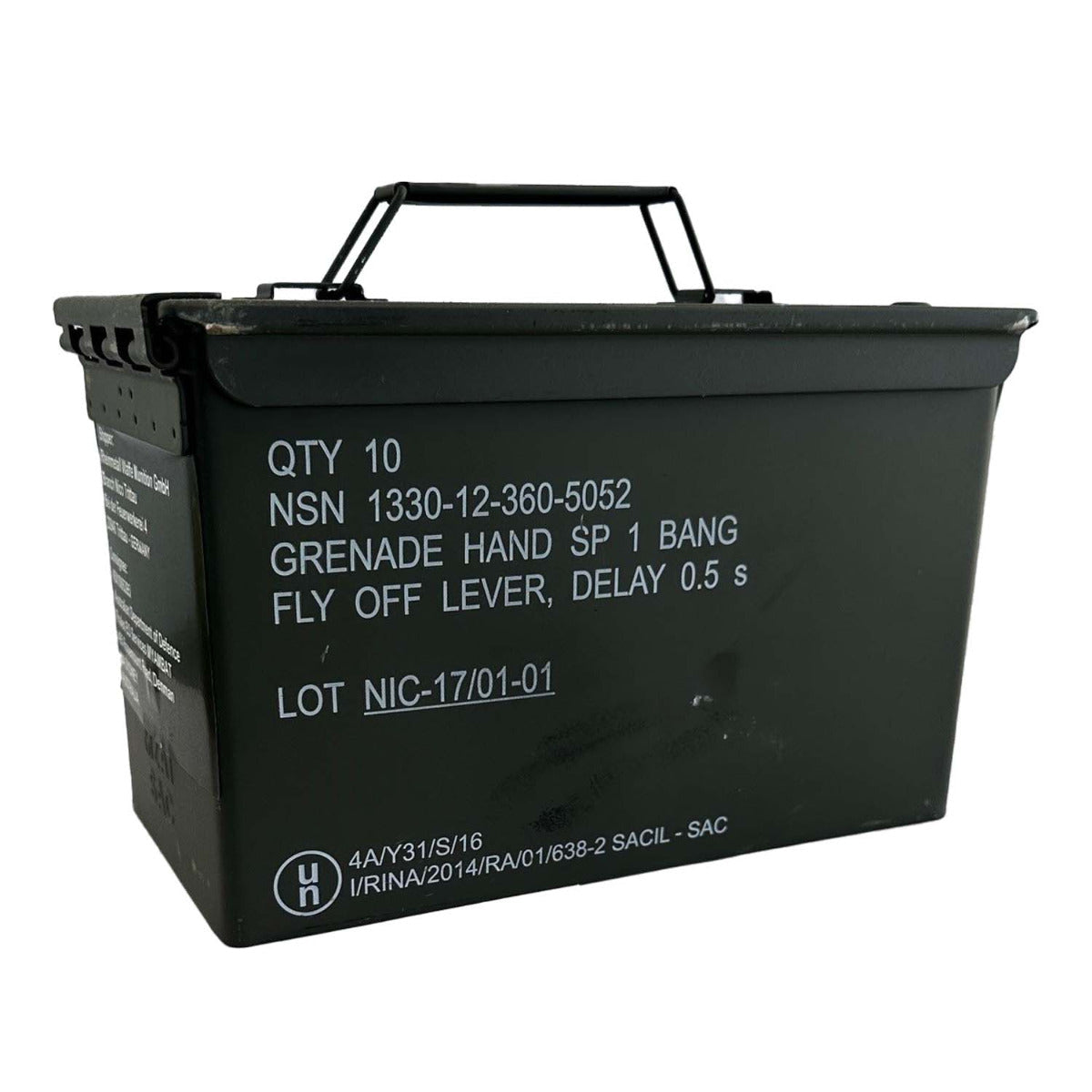 Steel 50 Cal Ammo Storage Box - As New