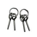 Bush Tracks Double Ring & Pin Set (2 Pack) Silver