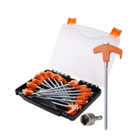 Bush Tracks Screw in Tent Peg 16-Piece Set